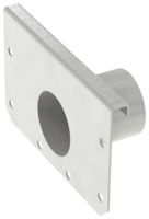 Utloppsgavel med 50 mm utlopp