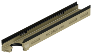 Lågprofilränna utan fall