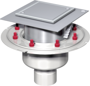 Lock av rostfritt stål med membranfläns – Belastningsklass M125