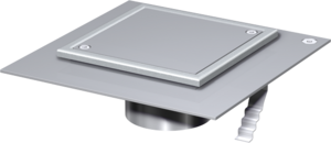 Lock av rostfritt stål med membranfläns – Belastningsklass M125