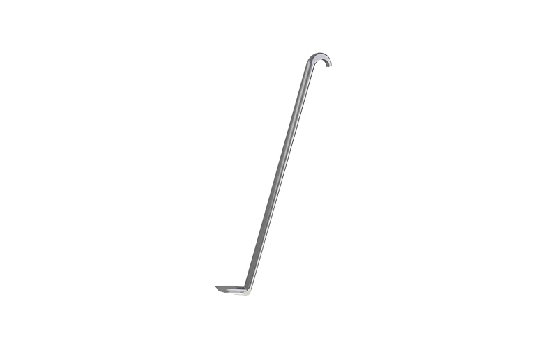 Metallverktyg med två krokar.