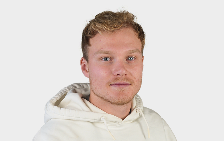 Porträtt av Lukas Holmqvist.